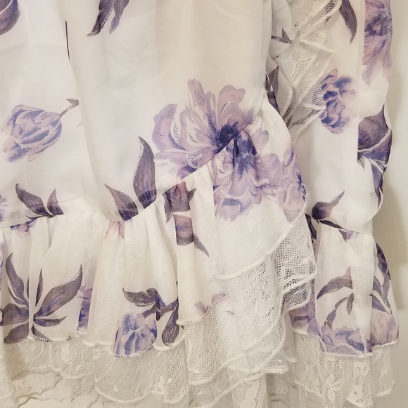 Tobi Dress Marion Off Shoulder Skater Floral - Picture 3 of 11